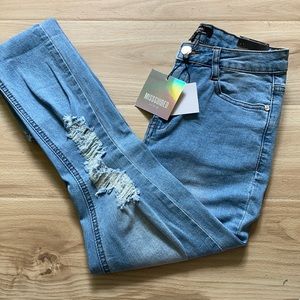 Misguided Tags On High Waisted Jeans Size 6